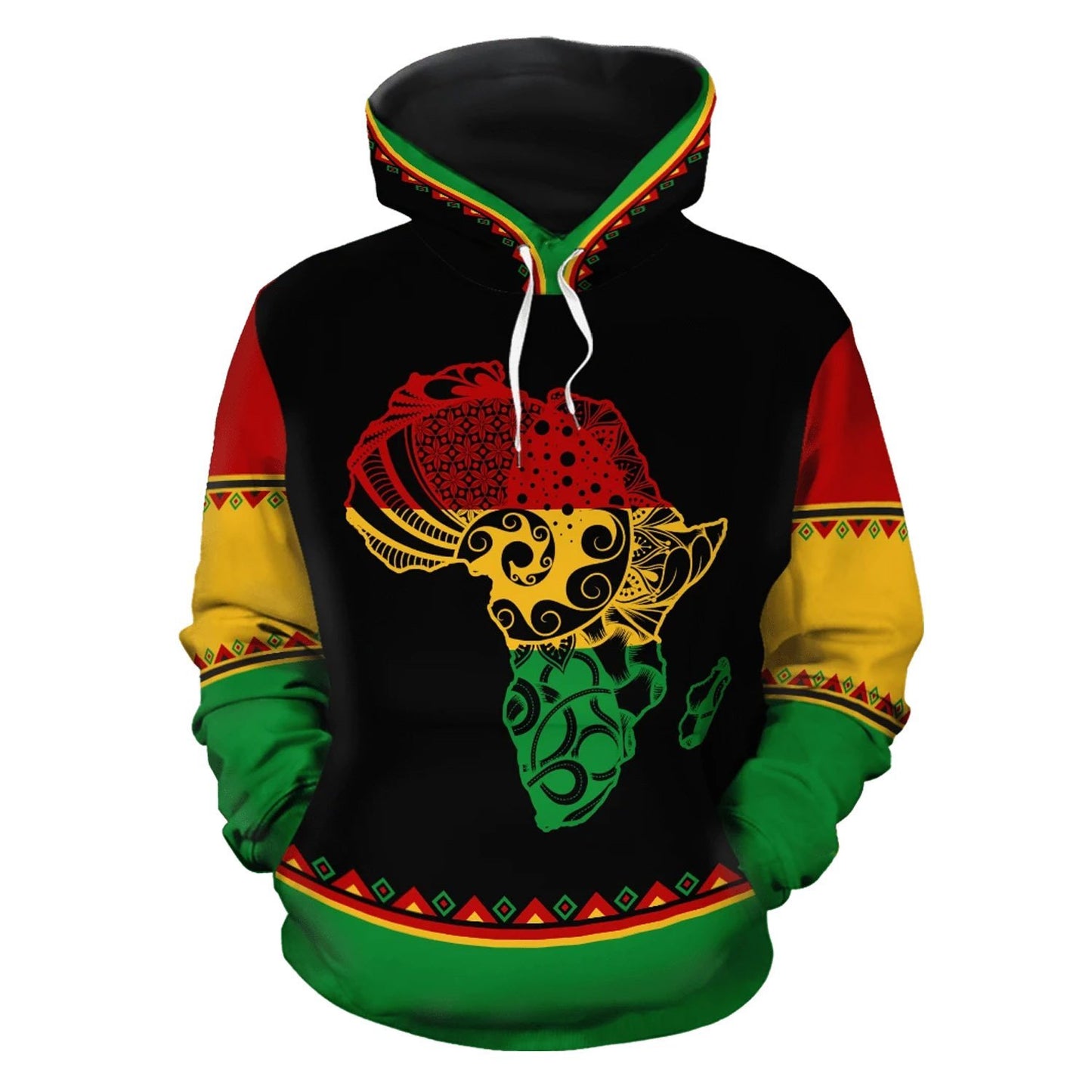 African Hoodie - Africa Reggae - Amaze Style™-ALL OVER PRINT HOODIES (A)
