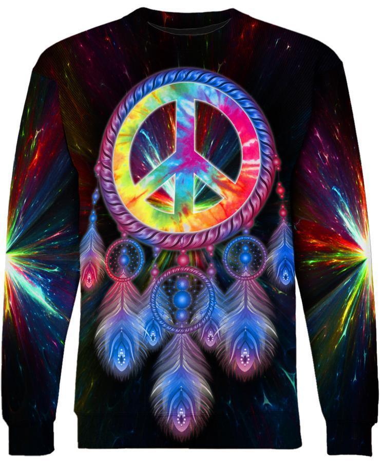 Peace Dreamcatcher HG1088-Apparel-HG-SWEATSHIRT-S-Vibe Cosy™