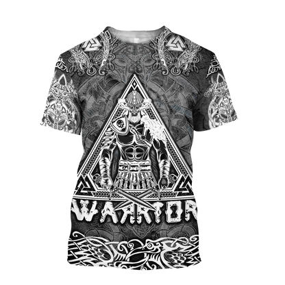 Viking Warriors tattoos 3D all over printed for man and women-Apparel-PL8386-T- Shirt-S-Vibe Cosy™