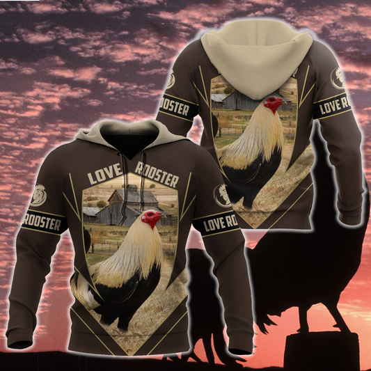Premium Rooster 3D All Over Printed Unisex Shirts