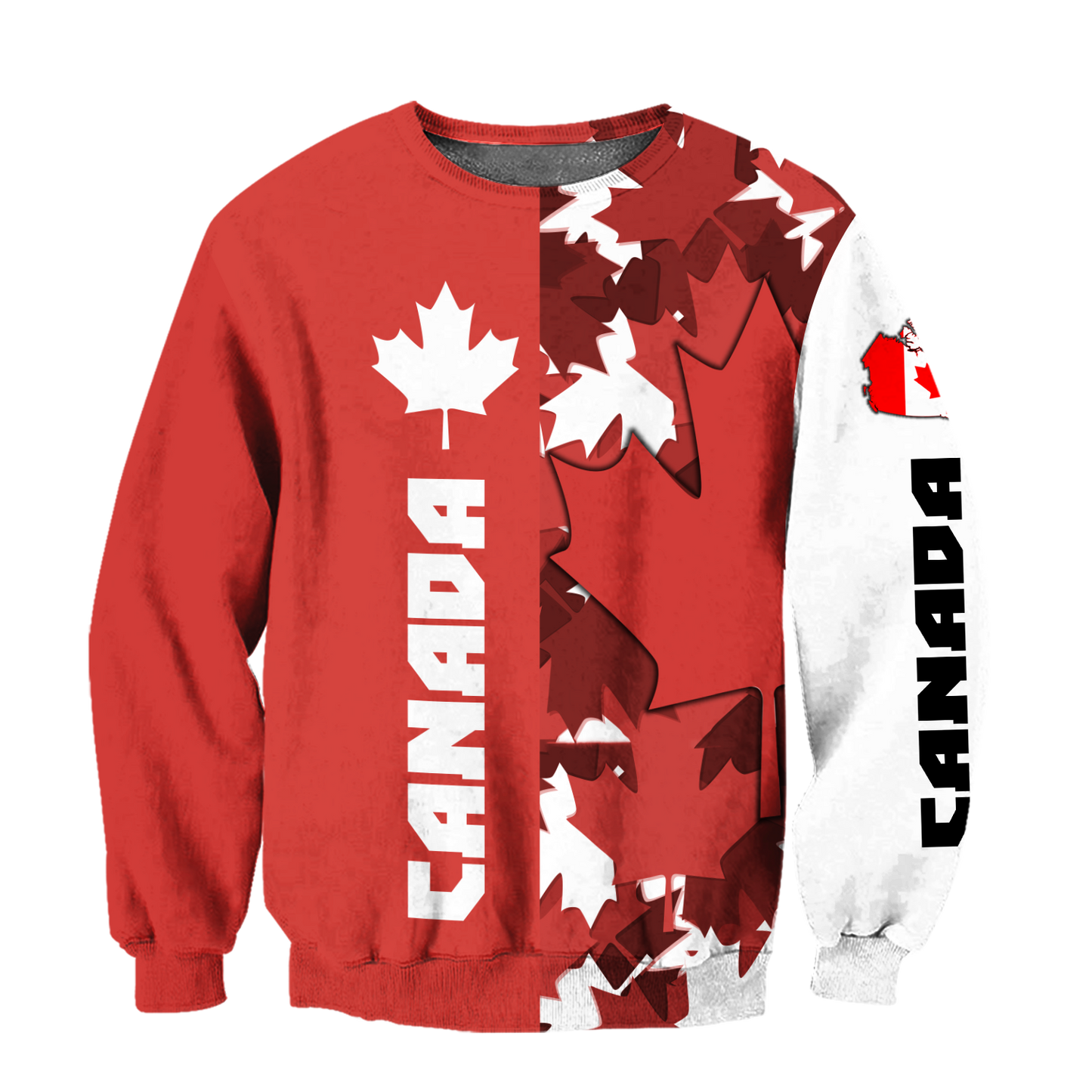 Canada Maple Leaf Hoodie-Apparel-PL8386-Sweat Shirt-S-Vibe Cosy™