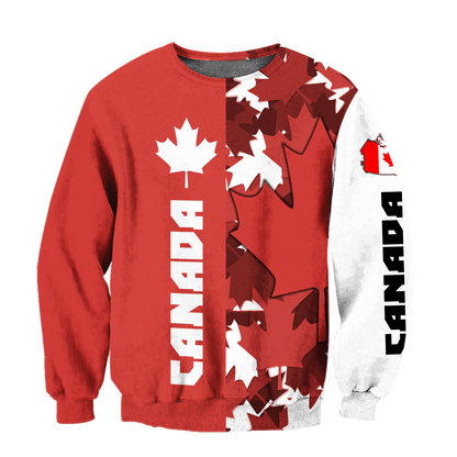Canada Maple Leaf Hoodie-Apparel-PL8386-Sweat Shirt-S-Vibe Cosy™