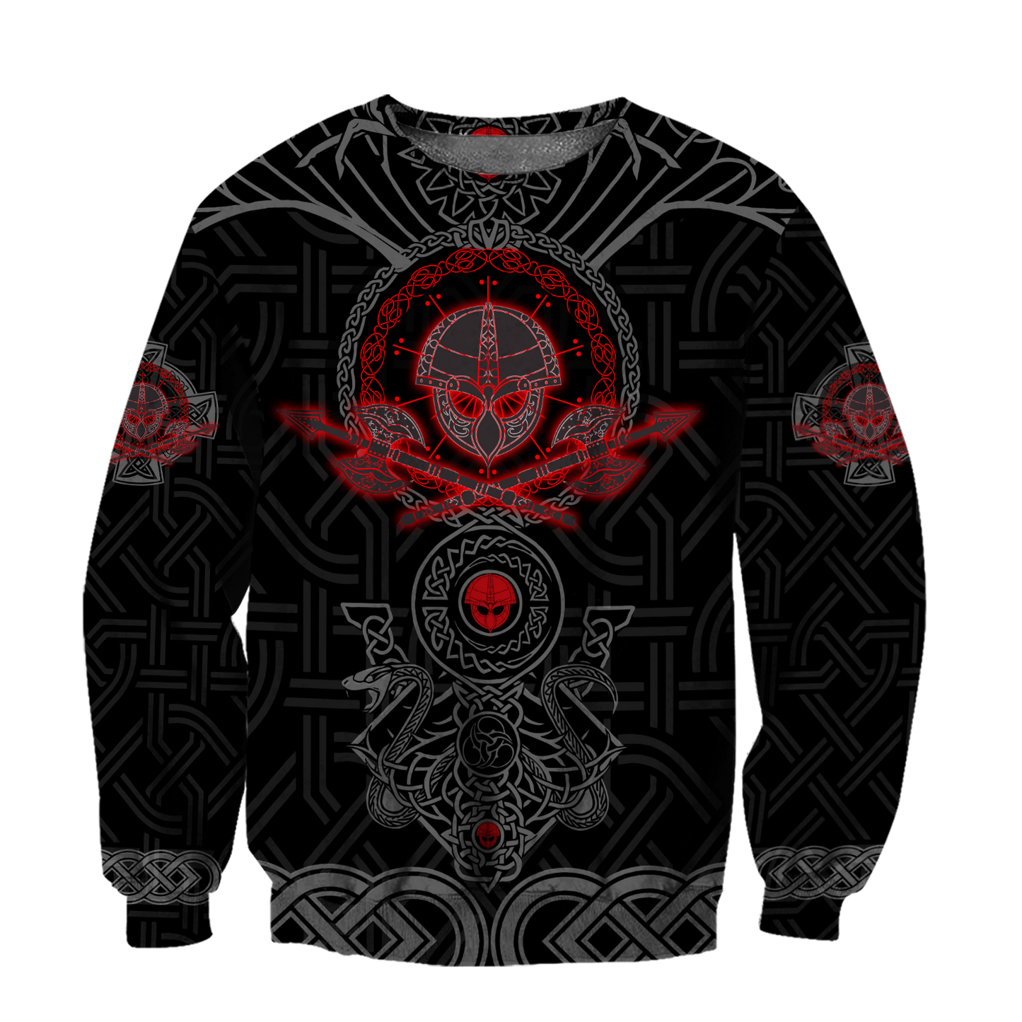 Love Viking Warriors tattoos 3D all over printed for man and women HHT30062001-Apparel-PL8386-Sweatshirt-S-Vibe Cosy™
