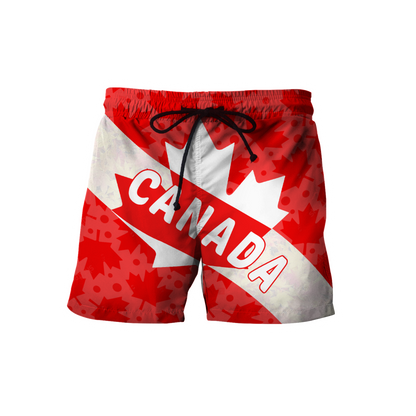 Canada All Over Print Hoodie Maple Leaf-Apparel-PL8386-Shorts-S-Vibe Cosy™