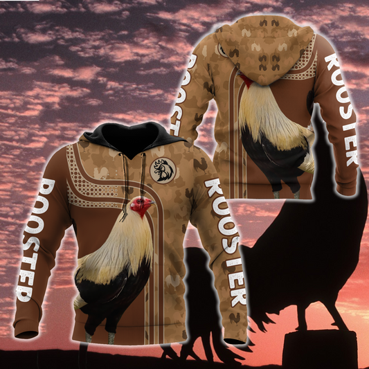 Premium Rooster 3D All Over Printed Unisex Shirts
