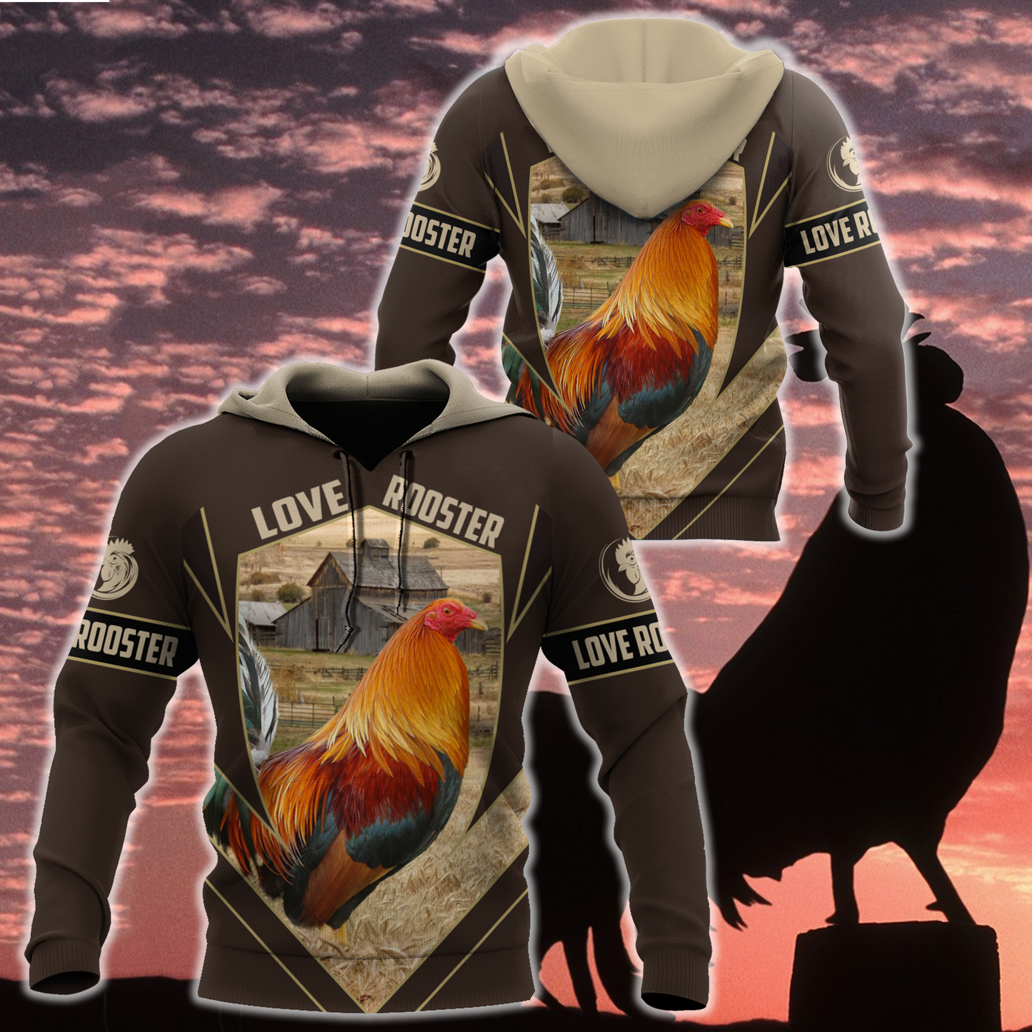 Premium Rooster 3D All Over Printed Unisex Shirts DA8112004