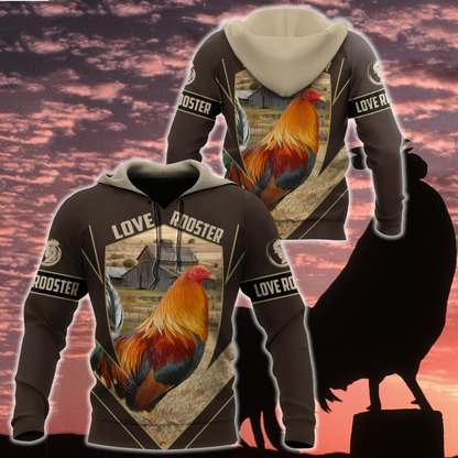 Premium Rooster 3D All Over Printed Unisex Shirts DA8112004