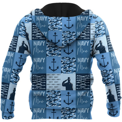 Navy Mom 3D All Over Printed Unisex Shirts