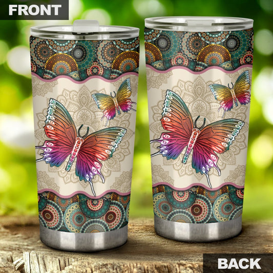 Vintage Mandala Butterfly by SUN Tumbler 20 Oz SU170401-SUN-Vibe Cosy™