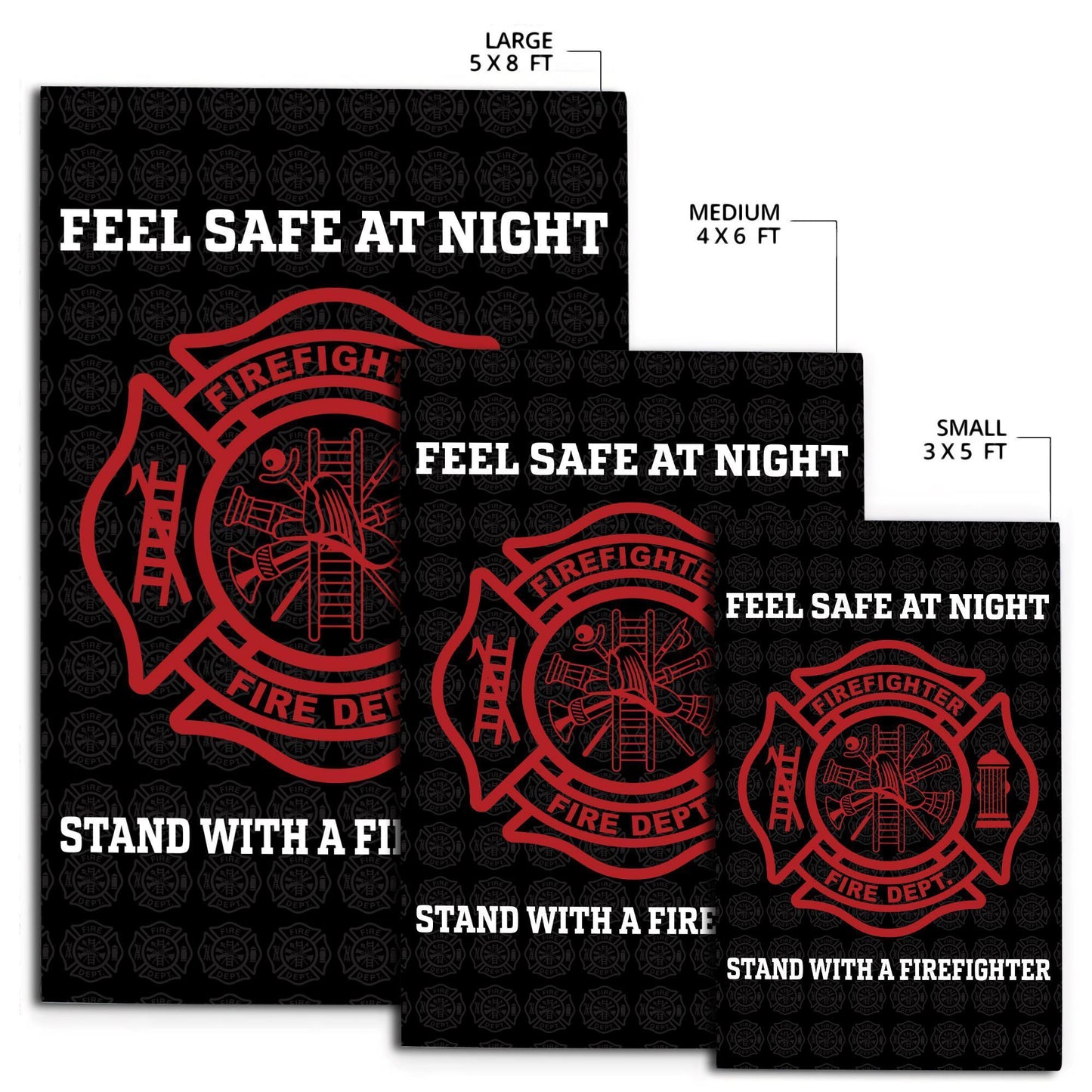 Feeling Safe With Firefighter Premium Rug DQB08042003-TQH