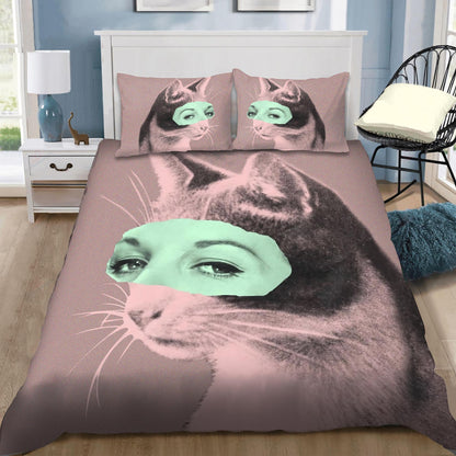 Haughty Cat Bedding Set DQB07152006-TQH-BEDDING SETS-TQH-Twin-Vibe Cosy™