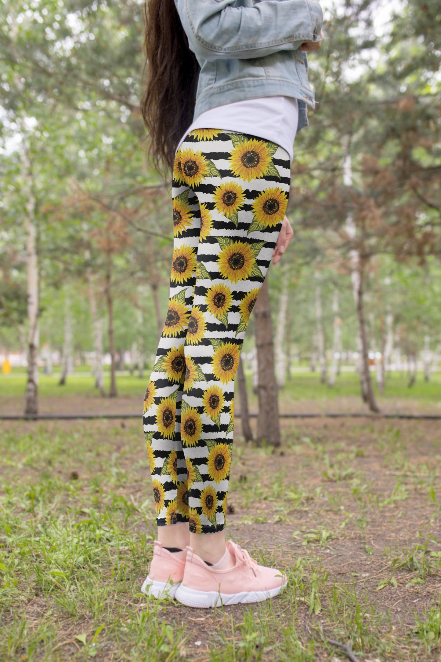 3D All Over Printing Yellow Sunflower Legging-Apparel-NTH-Legging-XS-Vibe Cosy™