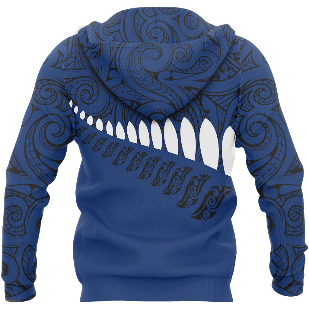 New Zealand Aotearoa Pullover Hoodie Blue HC-Apparel-Huyencass-Hoodie-S-Vibe Cosy™