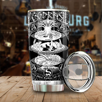 NORSE MYTHOLOGY STAINLESS STEEL TUMBLER TA031817-TA-Vibe Cosy™