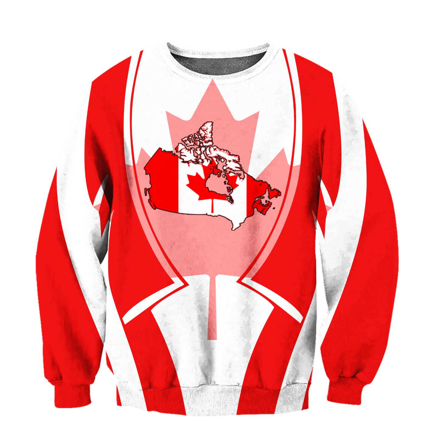 Canada In My Heart Red Maple Leaf Hoodie-HHT09072010-Apparel-PL8386-Sweat Shirt-S-Vibe Cosy™