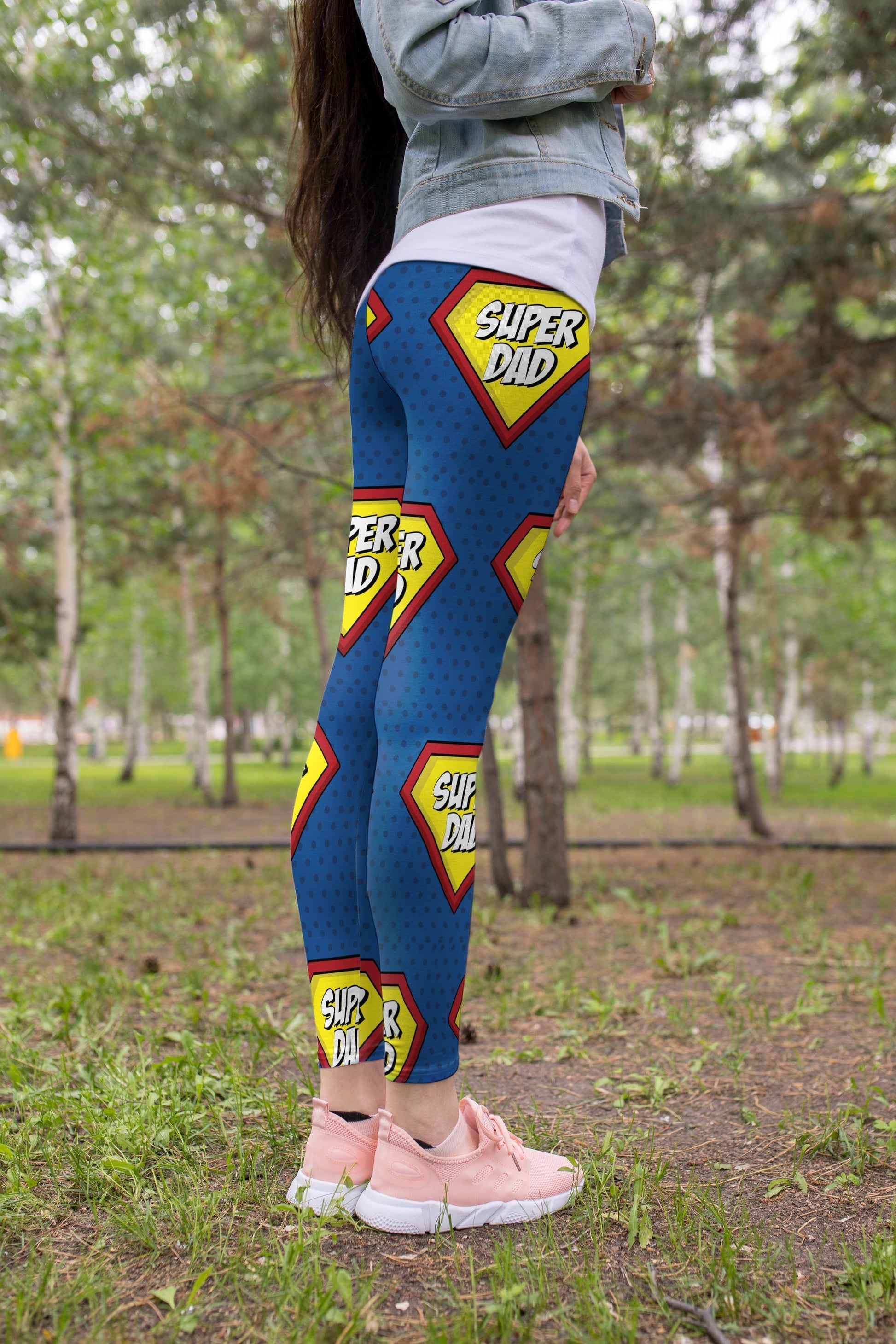 3D All Over Print Super Dad Legging-Apparel-Khanh Arts-Legging-S-Vibe Cosy™