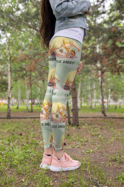 3D All Over Print I Love Daddy Legging-Apparel-Khanh Arts-Legging-S-Vibe Cosy™