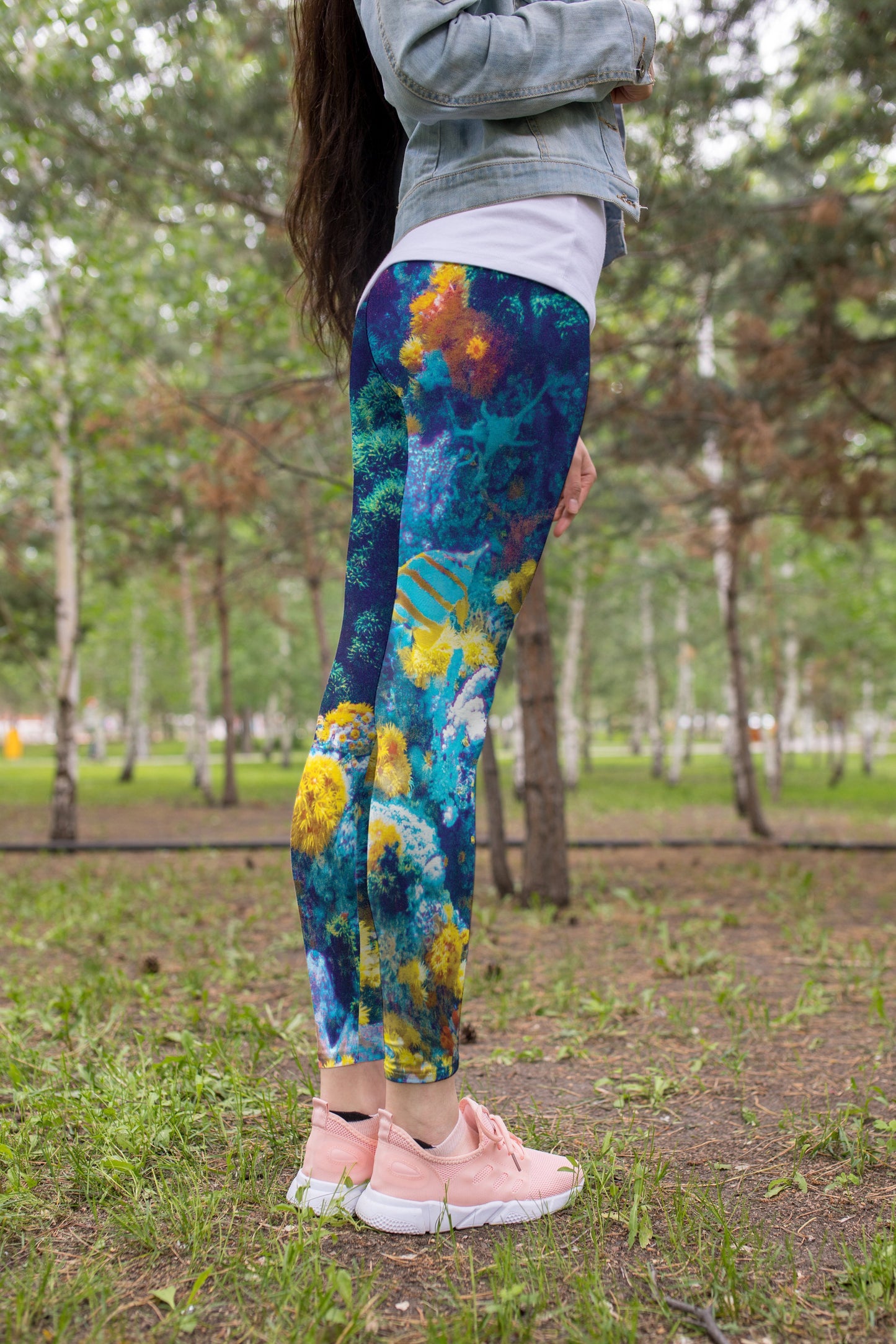 3D All Over Print Season Coral Legging-Apparel-Khanh Arts-Legging-S-Vibe Cosy™