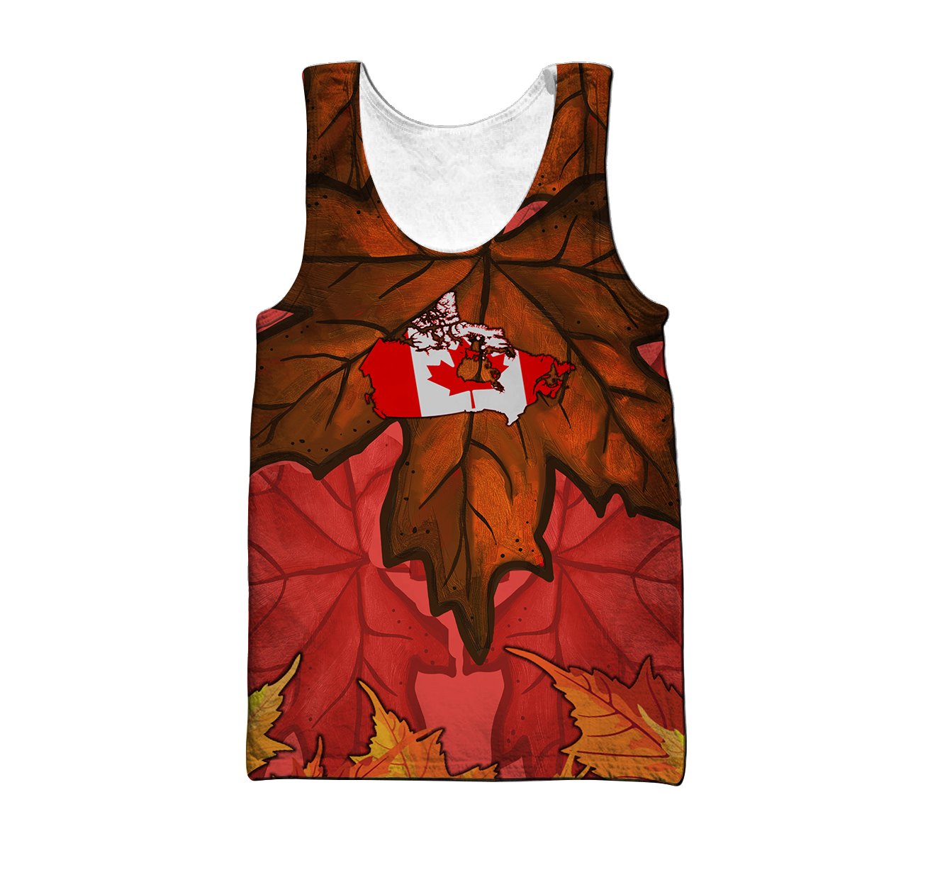 Canada Maple Leaf Autumn Hoodie-HHT08072008-Apparel-PL8386-Tank Top-S-Vibe Cosy™