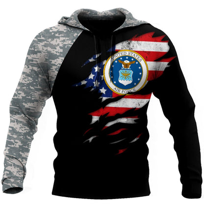 Soldier US Air Force 3D All Over Printed Shirt Hoodie MP22082006