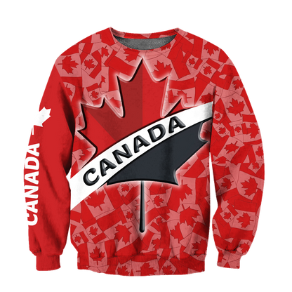 Canada All Over Print 3d all over printed maple leaf spider HHT10072015-Apparel-PL8386-Sweat Shirt-S-Vibe Cosy™