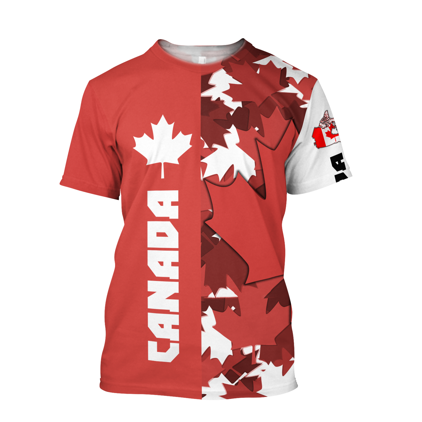 Canada Maple Leaf Hoodie-Apparel-PL8386-T-Shirt-S-Vibe Cosy™