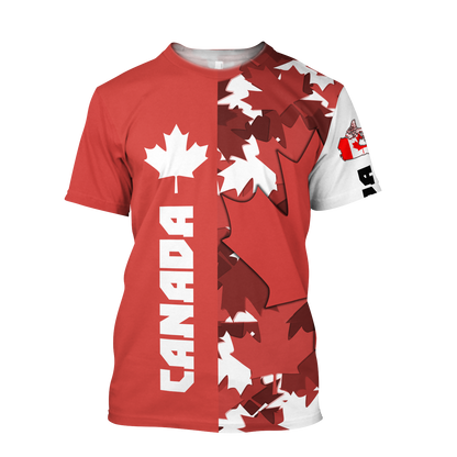 Canada Maple Leaf Hoodie-Apparel-PL8386-T-Shirt-S-Vibe Cosy™
