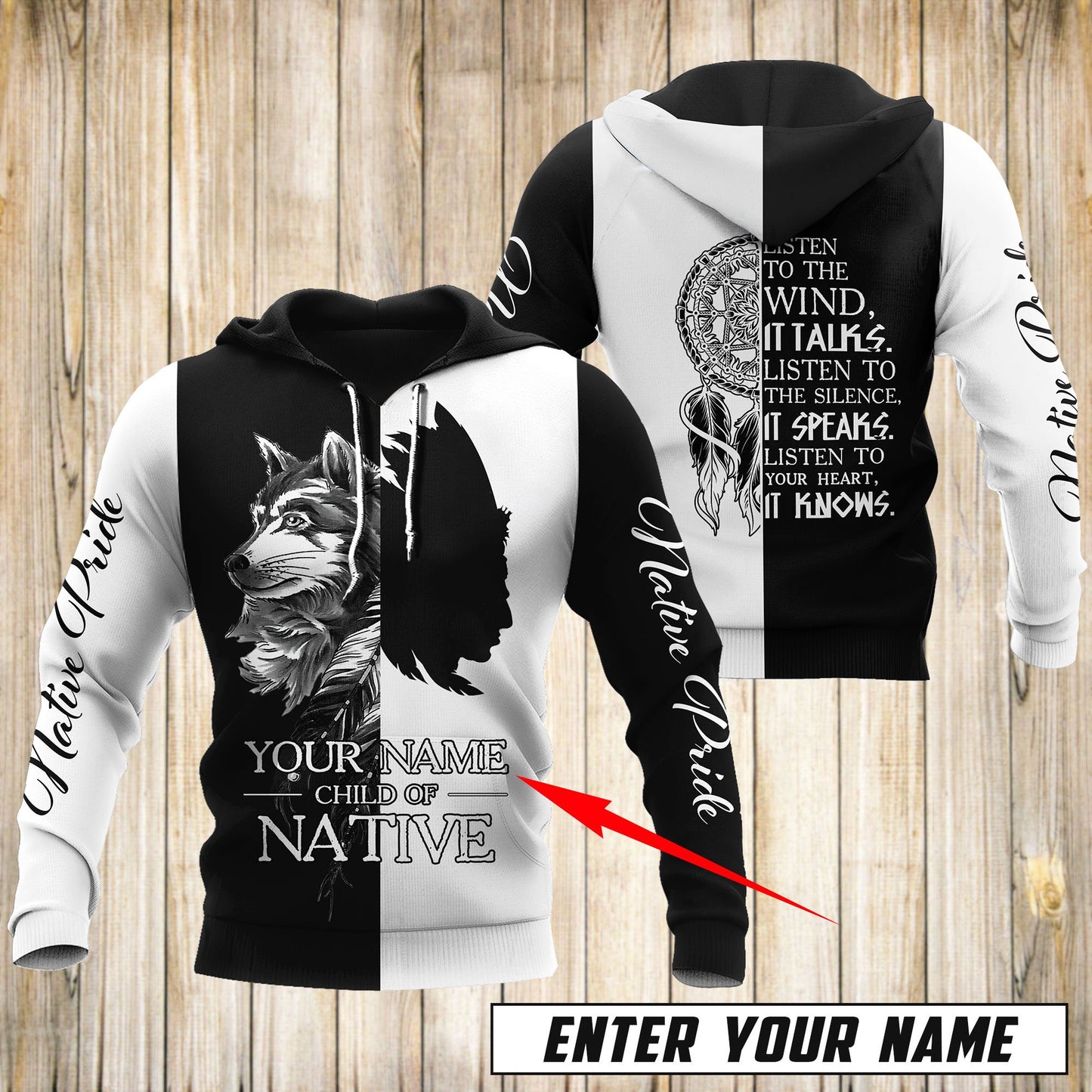 Customize Name Native America 3D All Over Printed Unisex Shirts