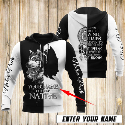 Customize Name Native America 3D All Over Printed Unisex Shirts