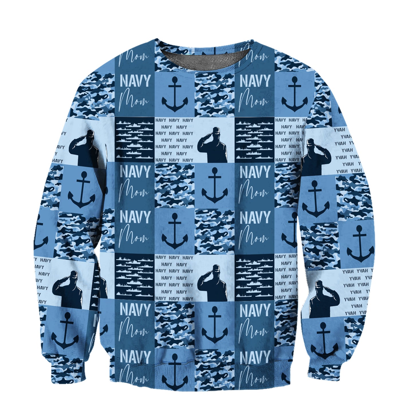 Navy Mom 3D All Over Printed Unisex Shirts