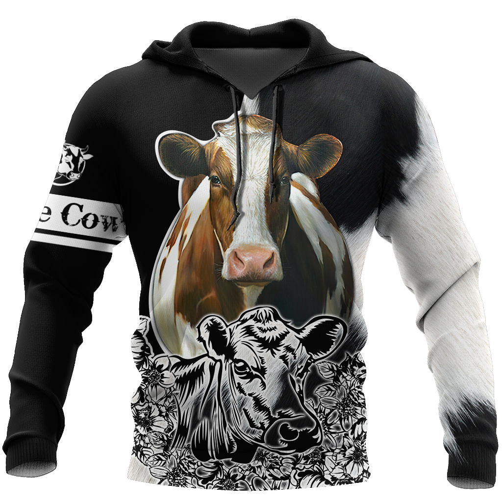 Cow 3d hoodie shirt for men and women DD11172004