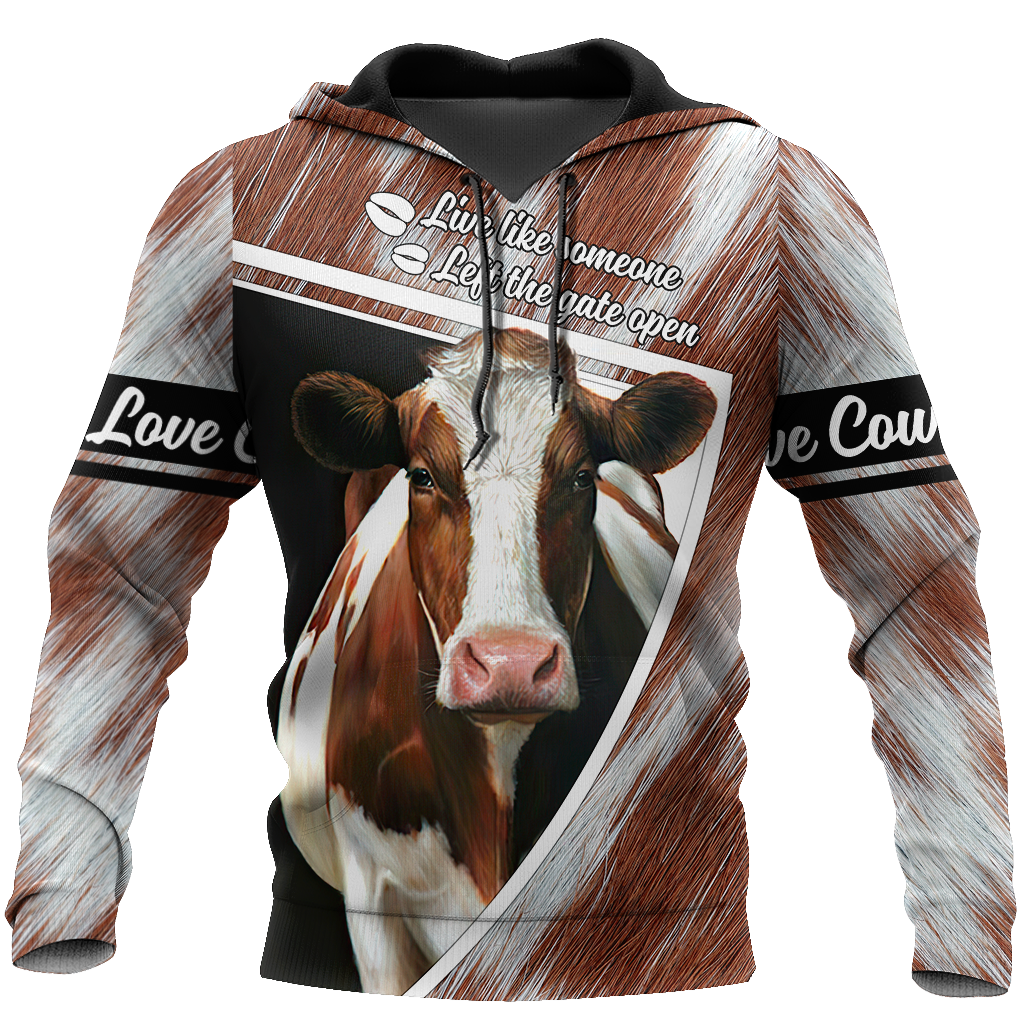 Cow 3d hoodie shirt for men and women DD11182001