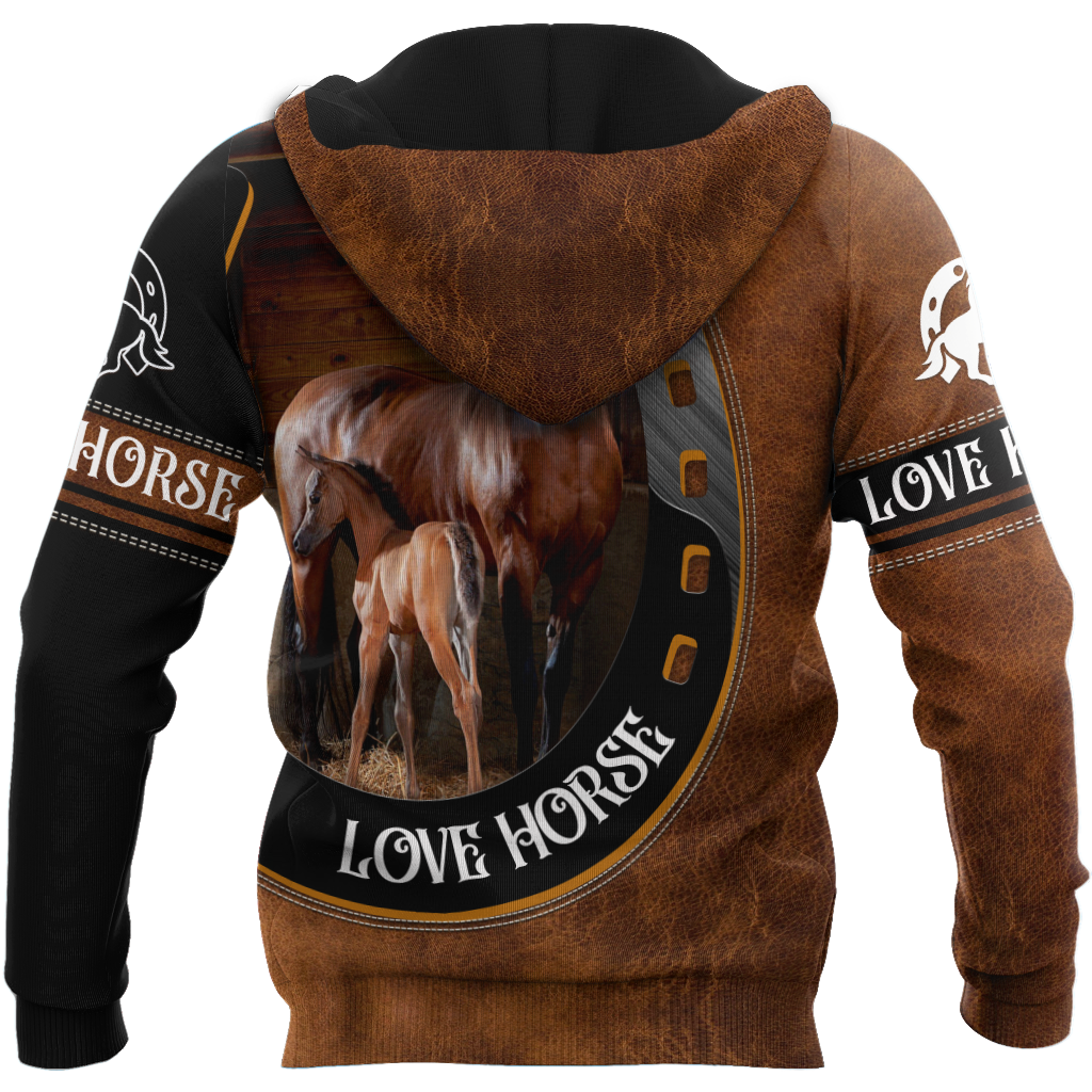 Love Horse 3D All Over Printed Shirts For Men And Women TN