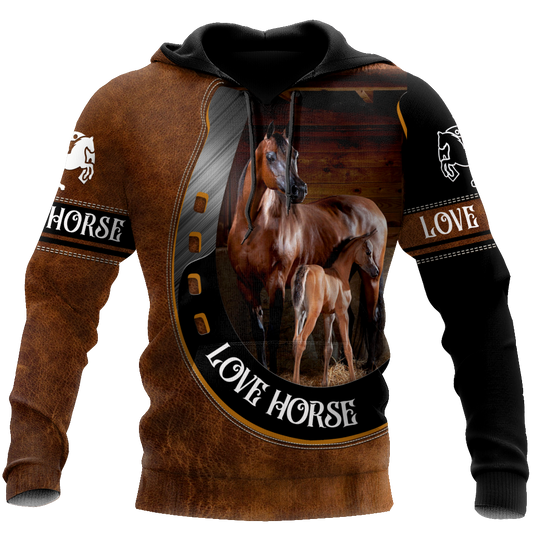 Love Horse 3D All Over Printed Shirts For Men And Women TN
