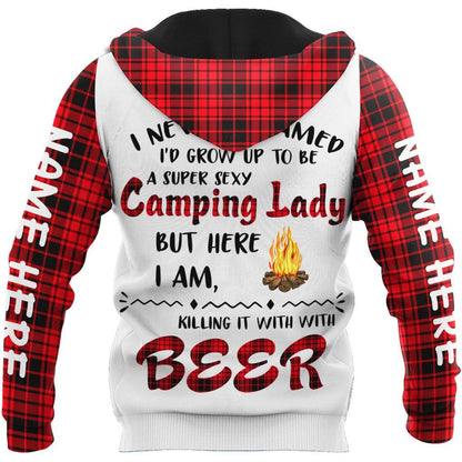3D All Over Printed Camping  Lady Unisex Shirts SN01022103 Custom Name XT