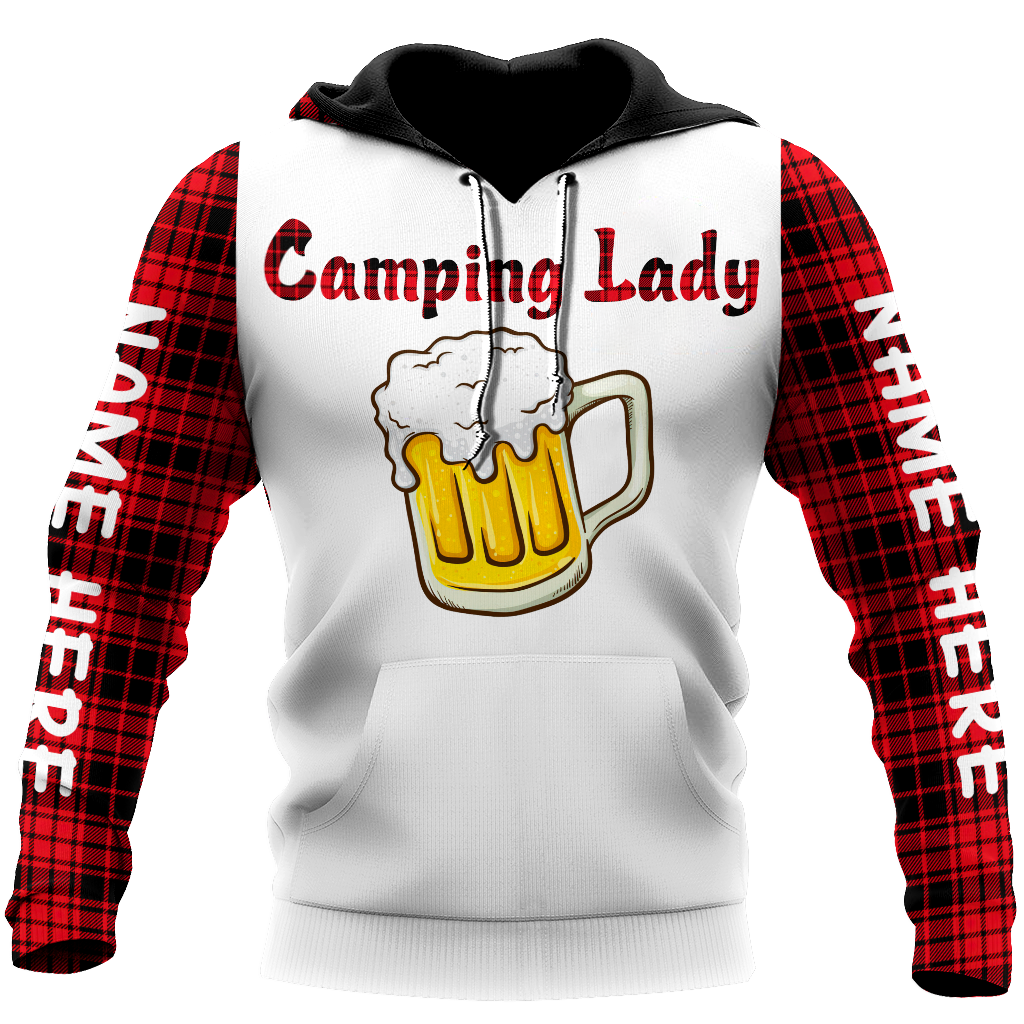 3D All Over Printed Camping  Lady Unisex Shirts SN01022103 Custom Name XT
