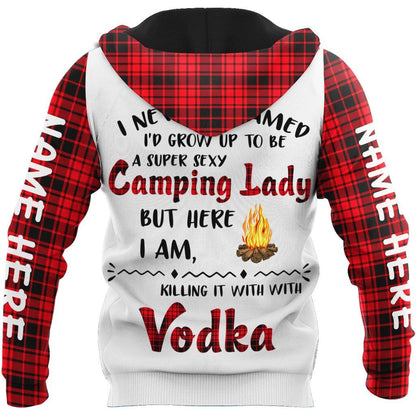 3D All Over Printed Camping  Lady Unisex Shirts Custom Name XT