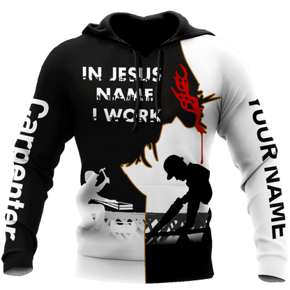 Premium In Jesus Name I Work 3D All Over Printed Unisex Shirts