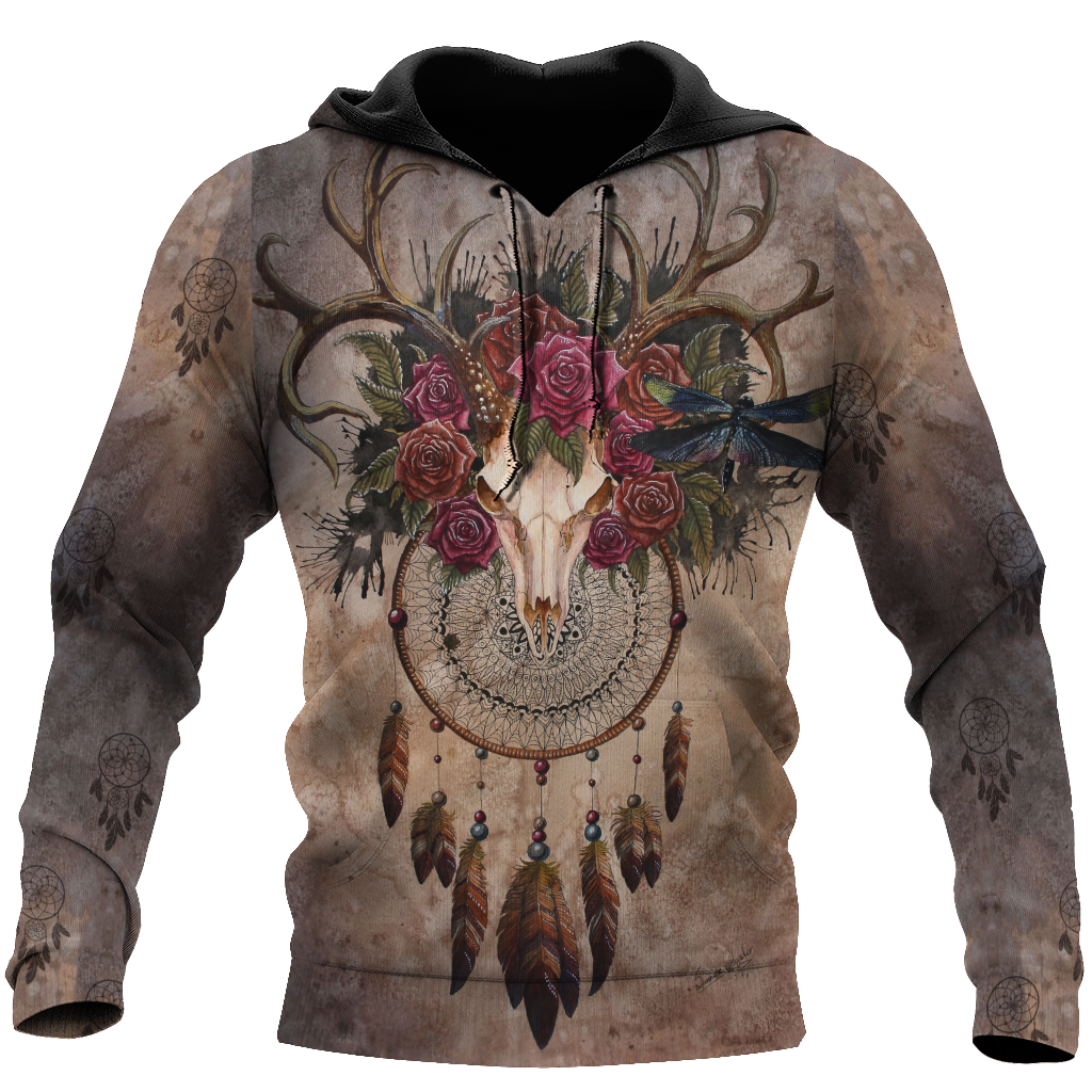 Deer Native American Culture 3D All Over Printed Unisex Shirts