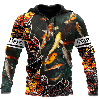 Personalized Name XT Beautiful Koi 3D All Over Printed Shirts  TNA01032102