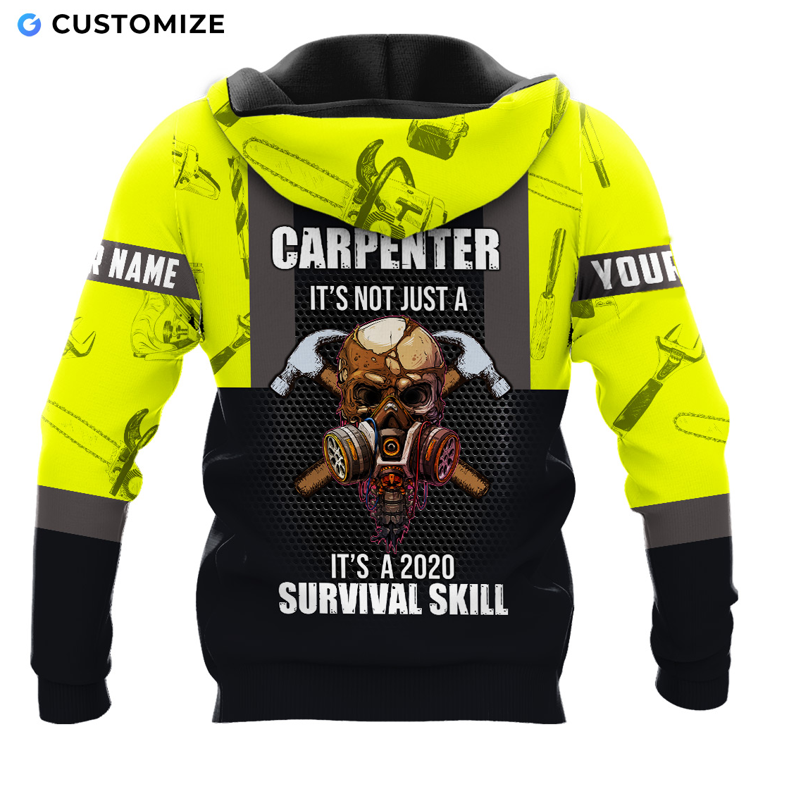 Premium Custom Name Carpenter 3D All Over Printed Unisex