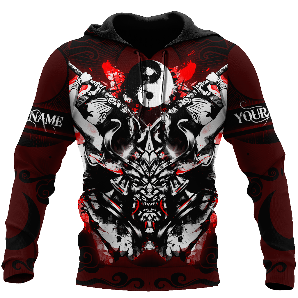 Premium Unisex 3D Printed Yin And Yang Samurai Shirts MEI