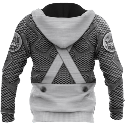Premium Custom Name Carpenter 3D All Over Printed Unisex Shirts