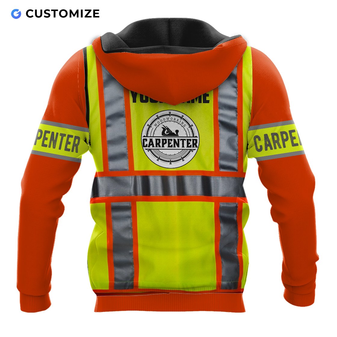 Premium Custom Name Carpenter 3D All Over Printed Unisex