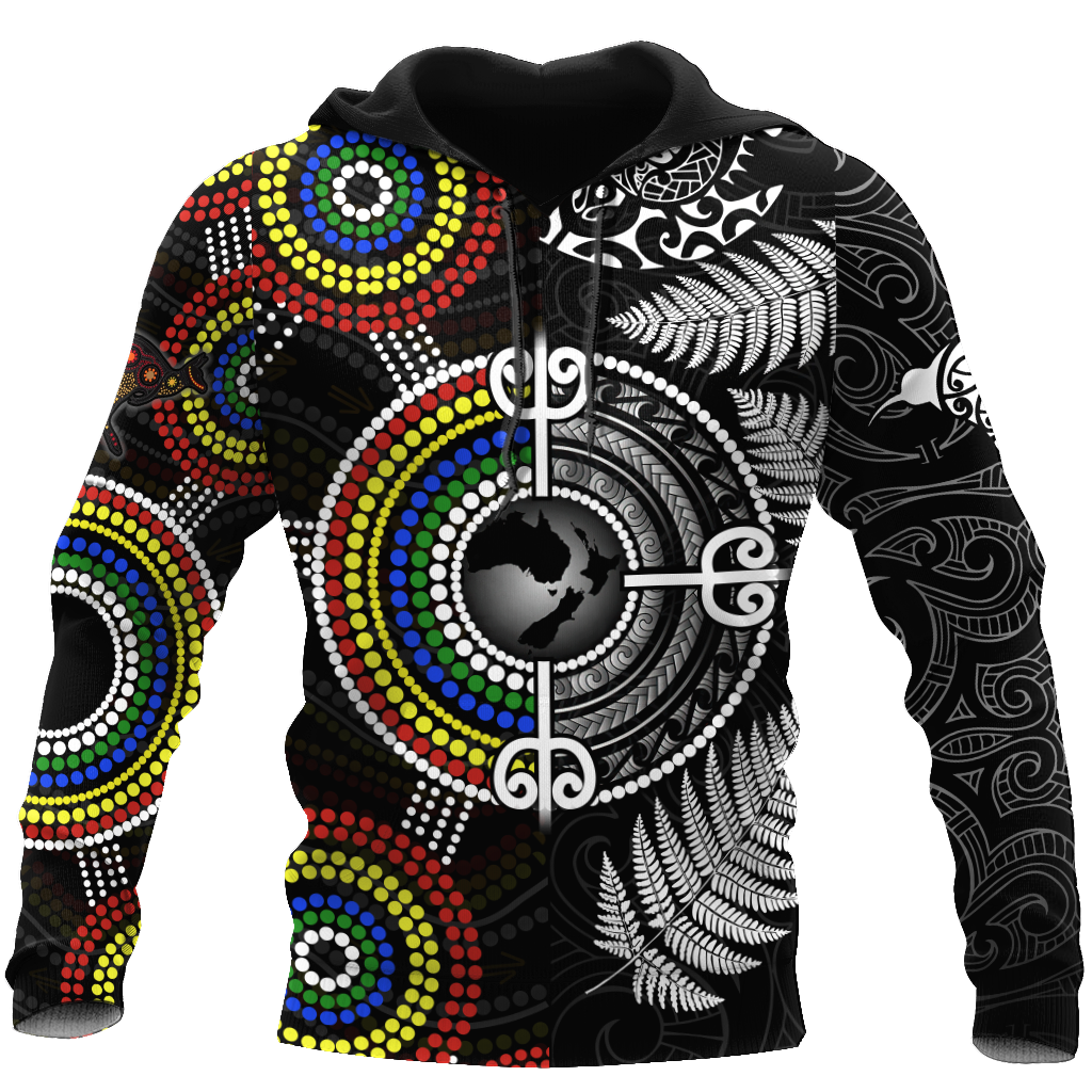 New Zealand Maori And Australia Aboriginal We Are Family 3D Printed Unisex Shirts TN