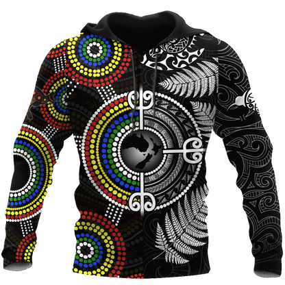 New Zealand Maori And Australia Aboriginal We Are Family 3D Printed Unisex Shirts TN