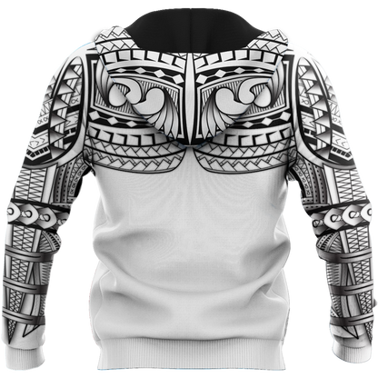 Amazing Polynesian Tattoo Deluxe Hoodie ML