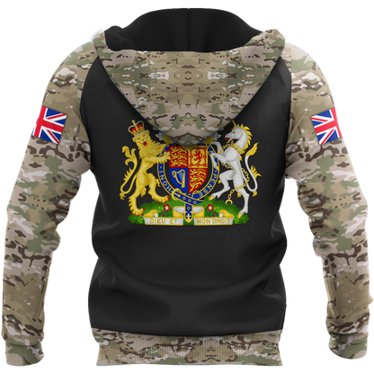 Personalized Name XT Bristish Veteran Coat of Arms 3D Printed Shirts TNA01042105