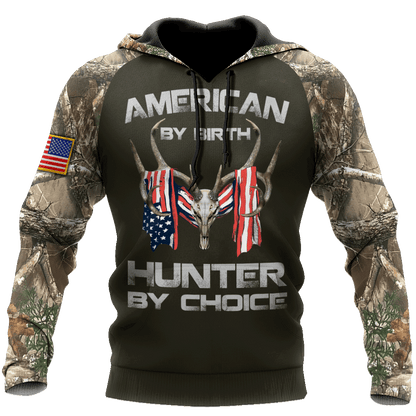American By Birth Hunter By Choice 3D All Over Printed Unisex Shirts