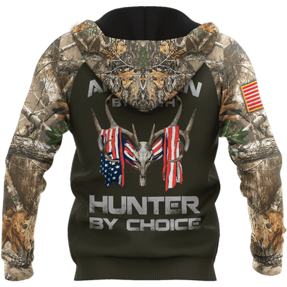Customized Name American By Birth Hunter By Choice 3D All Over Printed Unisex Shirts